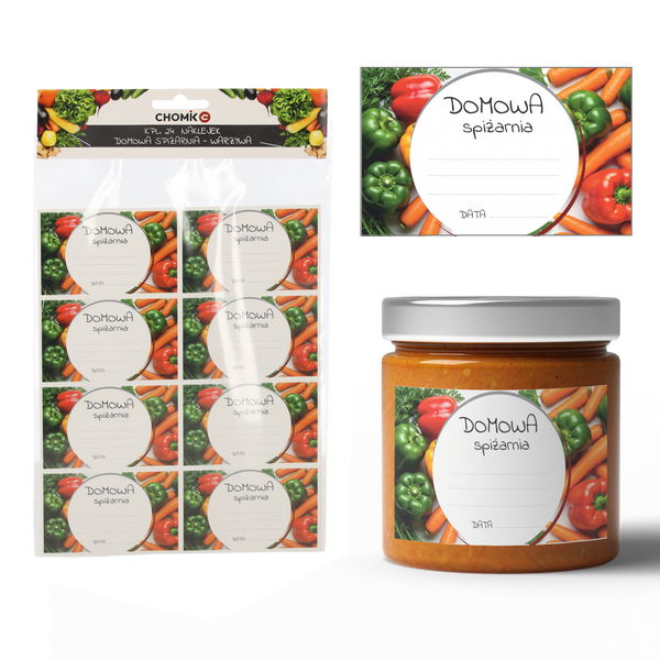 SET OF 24 VEGETABLE PANTRY LABELS