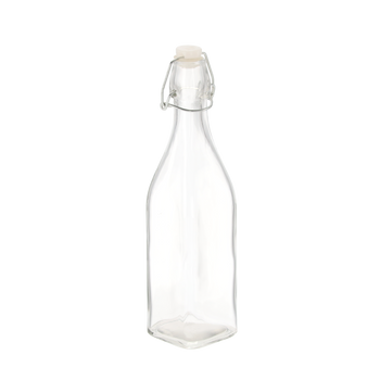 CLEAR SQUARE BOTTLE 0.5 L *7726