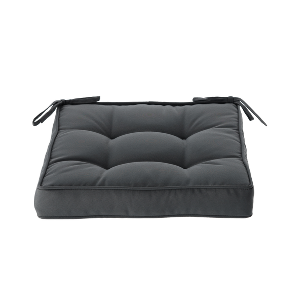 PODUSZKA NA KRZESŁO 40 x 40 x 6 CM CIEMNOSZARY