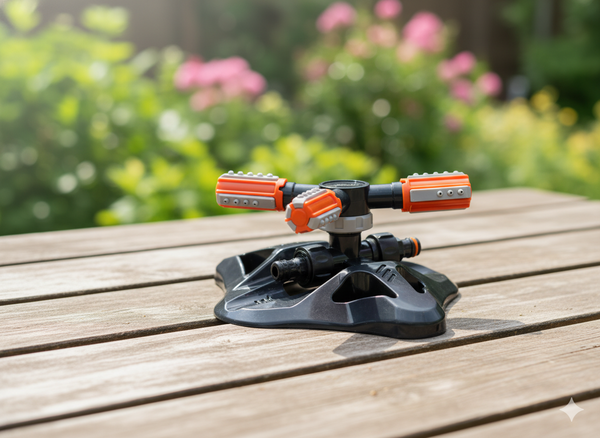 ZRASZACZ OGRODOWY OBROTOWY TRÓJRAMIENNY