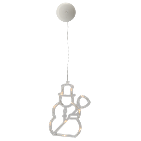DECORAȚIUNE FESTIVĂ PENTRU FEREASTRĂ LED CU SUCTIE PE BATERII 10L MIX 6 MODELE *4017