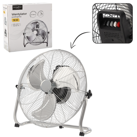 VENTILATOR PE PICIOR SREBRU 70W *8960