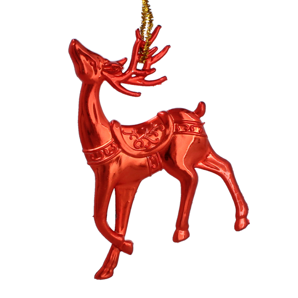 Sada 3 ozdôb na vianočný stromeček sob / snehová vločka / snehuliak mix farieb *5874