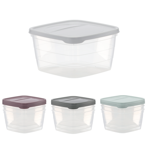 SADA 3 OBDÉLNÍKOVÝCH HLUBOKÝCH NÁDOB TREND BOX 4L *6057