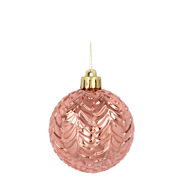 SET OF 60 CHRISTMAS ORNAMENTS OLIVE/COPPER/GRAPHITE MIX DESIGNS