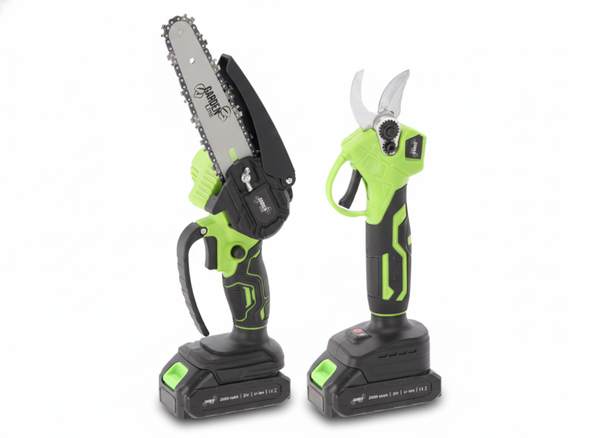 KPL. PIŁA AKUMULATOROWA GAŁĘZIOWA 15 CM 600 W 21 V  + SEKATOR AKUMULATOROWY 25 MM 600 W 21 V  