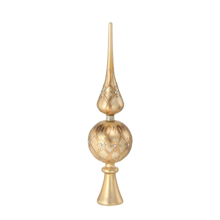 SPIC NA CHOINCĂ - AUR MAT 33 CM *4419