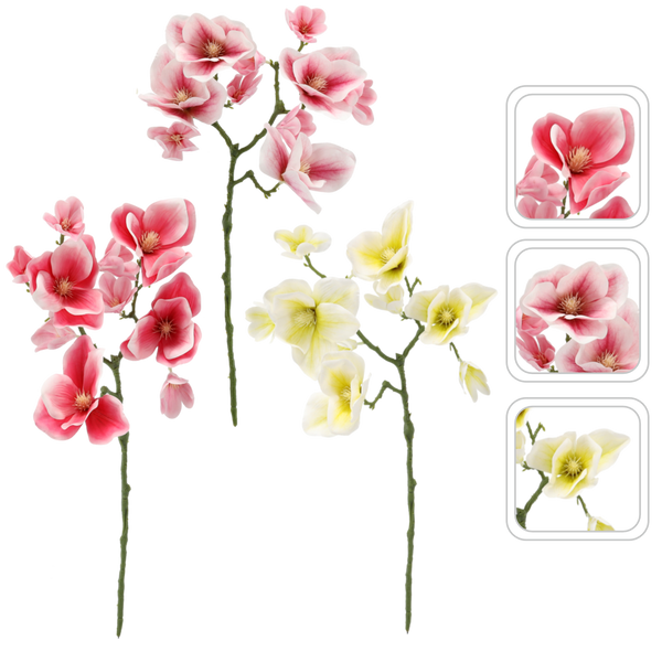 RAMURĂ ARTIFICIALĂ - MAGNOLIE 56 CM MIX DE CULORI pachet=24buc *4007