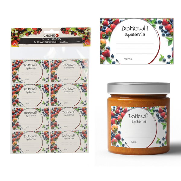 SET OF 24 FRUIT PANTRY LABELS