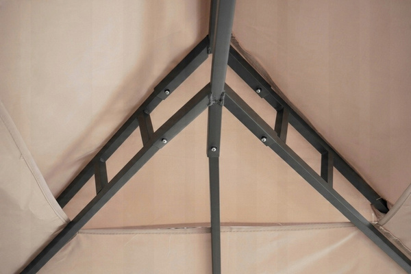 ALTANA  PAWILON OGRODOWY Z ZASŁONAMI BOCZNYMI - BEŻOWY 3 X 4M *0372