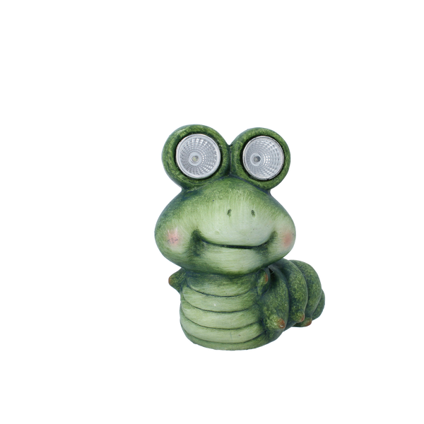 GARDEN FIGURINE - CATERPILLAR WITH GLOWING EYES 15 x 10 x 17,5 CM LED pack=4 pcs