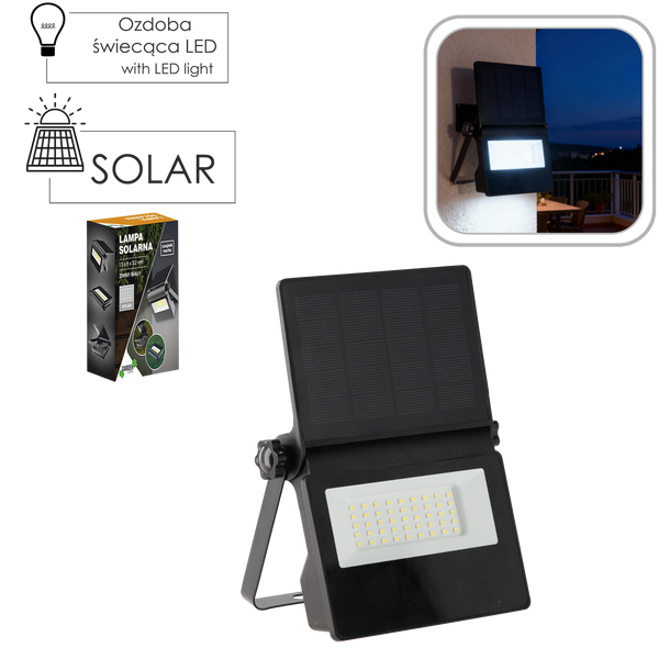 SOLAR LED LIGHT WITH MOTION SENSOR 13 x 9 x 3,2 CM