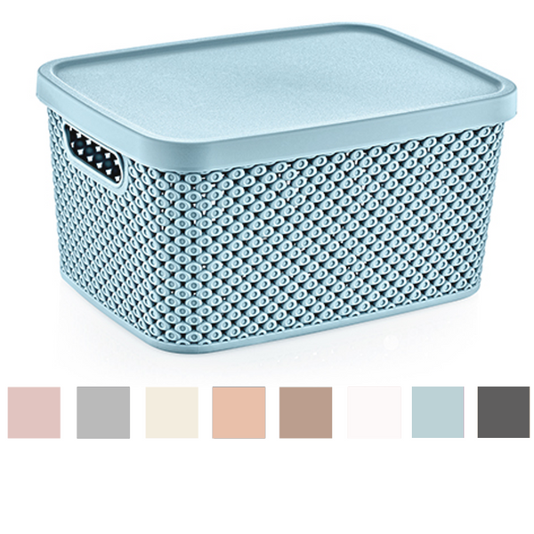 BASKET DIAMOND WITH LID 13L