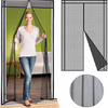 MAGNETICKÁ ZÁCLONA PROTI HMYZU NA DVERÁCH 80/90/100 X 210/220 CM ČIERNA *7723