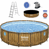 RÁMOVÝ BAZÉN RATTAN / OKNO 4,88 x 1,22 M (BAZÉN, FILTRAČNÍ ČERPADLO, ŽEBŘÍK, POKRÝVKA, DOZÁRKA)