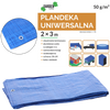 PLACHTA 2 x 3 M (+/- 5%) 50GSM 3%UV MODRÁ *4072