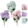 CULOARE MIXTĂ DE HORTENSII RAMĂ ARTIFICIALĂ - BUCLE 24 buc *3382