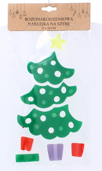 CHRISTMAS WINDOW STICKER 15 x 30 CM