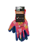 GARDEN GLOVES "8" PATTERN, POLYESTER WITH NITRILE PACKET=12