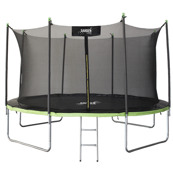 TRAMPOLINĂ 12FT 374 CM CU SCARA ȘI REȚEA INTERIOARĂ *4286
