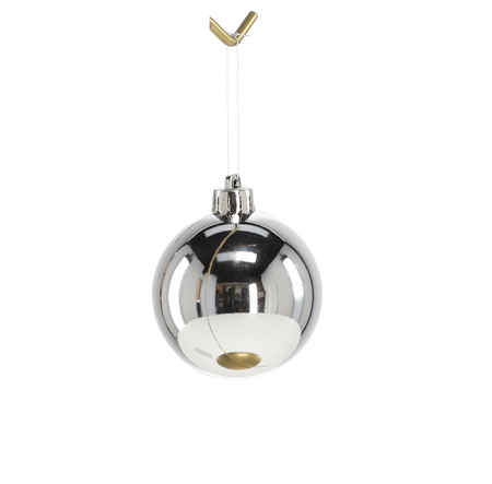 SET OF 12 BAUBLES 6 CM RED/GOLD/SILVER