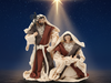 FIGURĂ DE CRĂCIUN FAMILIA SFÂNTA ÎNĂLȚIME 20 CM *6424