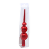 VÁNOČNÍ ŠPIČKA 20 CM ČERVENÁ/ZLATÁ/SREBRNÁ *0263