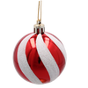 SET OF 24 CHRISTMAS BAUBLES RED, SILVER, GOLD