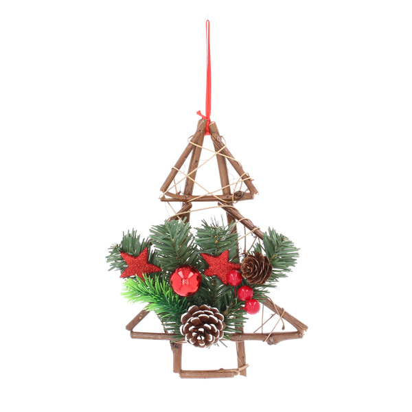 DŘEVĚNÁ VISELÁ ČIČMANA S ŠIŠKAMI 25 CM *9908