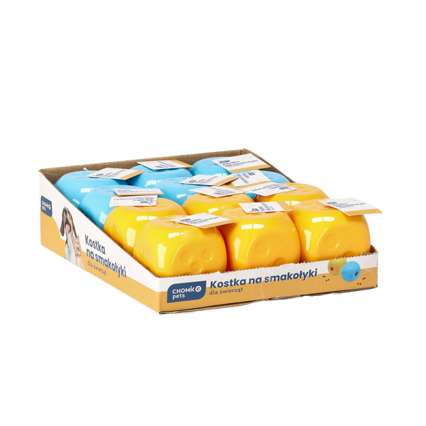 KOSTKA NA PAMLÍKY PRE PSA / KOTU 6.5 X 6.5 X 6.5 CM disp=12ks *7758