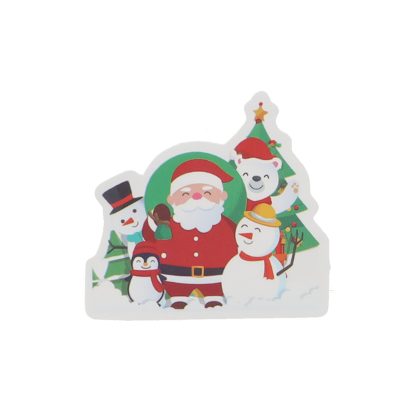 SET OF 3 CHRISTMAS DECORATIONS WITH STICKERS - MIX OF DESIGNS