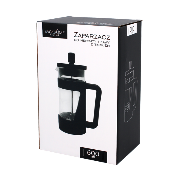 CEAINICĂ PENTRU CEAI ȘI CAFEA 600 ML CU PISTON *1533