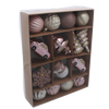 Set de 20 de ornamente rozii/bleu pentru brad *5294