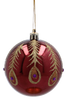 KPL. 6 BOMBONELE DE CRĂCIUN BURGUND 8 CM MIX DE MODELE *5843