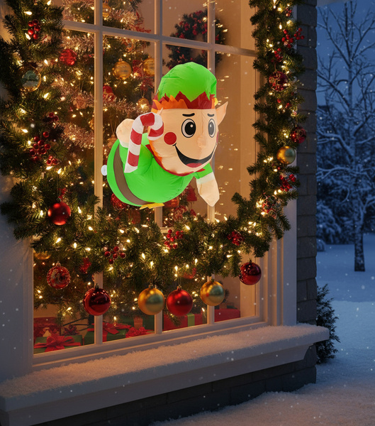 PNEUMATICKÝ ELF NA OKNO LED 90 CM *8730