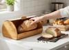 BREAD BOX ANISE - BAMBOO WITH METAL LID 38 x 28 x 18,5 CM WHITE