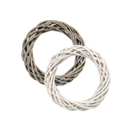 VENCE Z VRBY 30 CM BIELY / ŠEDÝ *9364