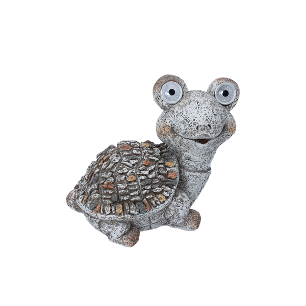 FIGURĂ DE GRĂDINĂ - BROASCĂ CU OCHI ÎNDRĂGHIȚI 20 x 12,5 x 17,5 CM LED pachet=4buc *7928