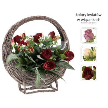 BOUQUET CH-12 (WIDTH 60 CM, HEIGHT 34 CM) BASE "WE REMEMBER"
