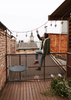 HANGING BALCONY FOLDING TABLE 60 x 64 x 73-78.5 -83.5 BLACK *1022
