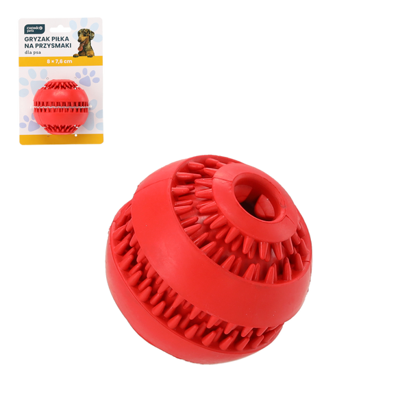 JUCĂRIE PENTRU CÂINI PENTRU DELICATSE MINGE 8 X 7,6 CM *9400