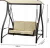 GARDEN SWING MADE OF TECHNORATTAN 166 X 130 X 170 CM BROWN PREMIUM