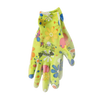GARDEN GLOVES "9" PATTERN, POLYESTER WITH POLYURETHANE PACKET=12