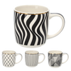 KUBEK PORCELANOWY 380 ML GEMIS ZE ZŁOTYM WZOREM opak=12szt *7949