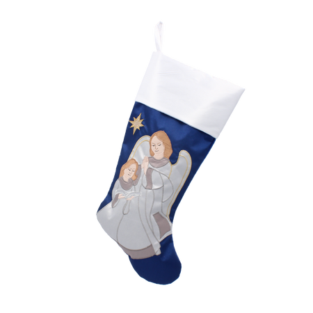 ORNAMENT CRĂCIUN - ȘOSETA ÎNGERI MIX DE CULORI *8655