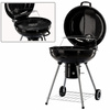 CHARCOAL KETTLE BBQ WITH LID, ASH PAN AND WHEELS 66 x 57 x 85 CM