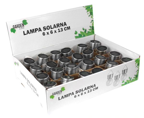 SLUNEČNÍ LAMPA ŽÁROVKA 6 x 6 x 13 CM disp.24ks *0700
