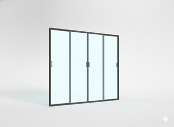 DRZWI SZKLANE PRZESUWNE DO PERGOLI ALUMINIOWEJ 3 M