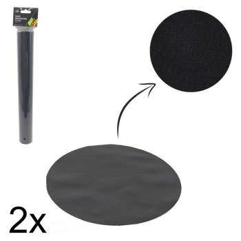 SADA 2 KULATÝCH TEFLONOVÝCH PODLOŽEK NA PEČENÍ NA GRILU 40 CM *5554
