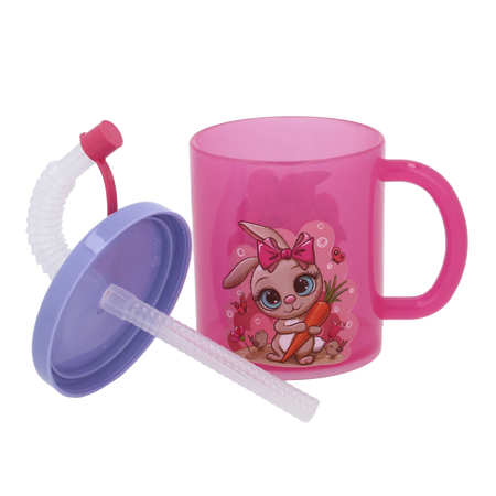 PLASTOVÝ HRNEK 210ML S BRČKEM *8551